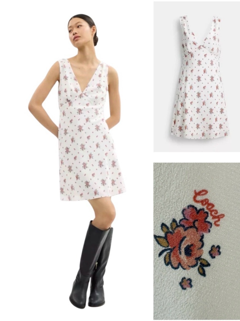 Coach Silk Spring Blossom Dress